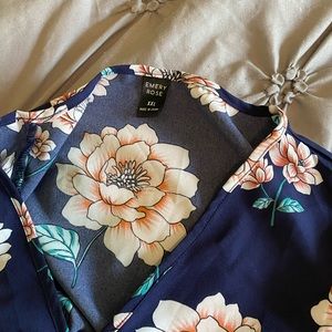 Floral wrap dress
